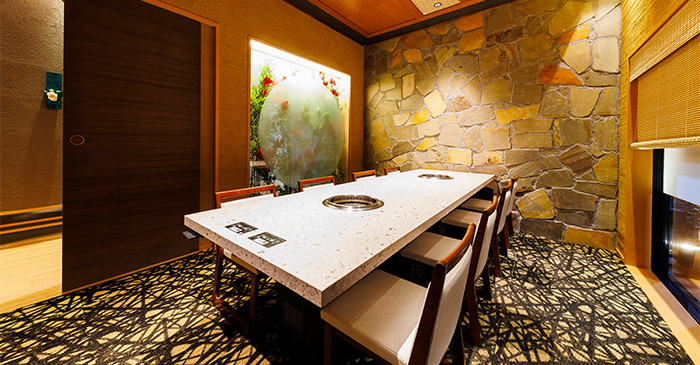 自然を楽しめるよう設計された空間